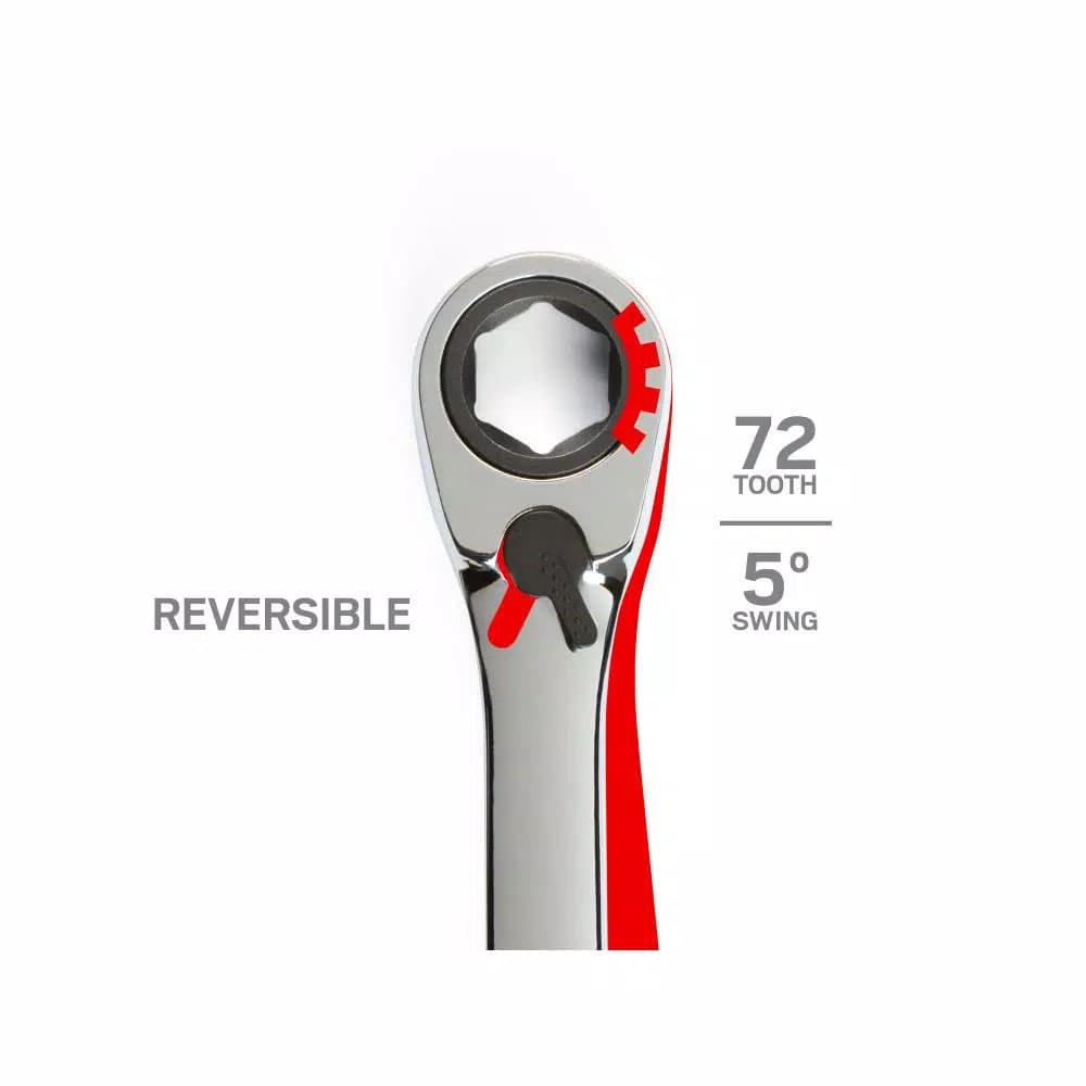 TEKTON 13-Piece Reversible Ratcheting Combination Wrench Set, 1/4 in. to 1 in., SAE with Storage Keeper