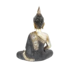 LITTON LANE 16 in. x 12 in. Decorative Sitting Buddha Sculpture, Tarnished Brass Finish Polystone Statuary thumbnail 3
