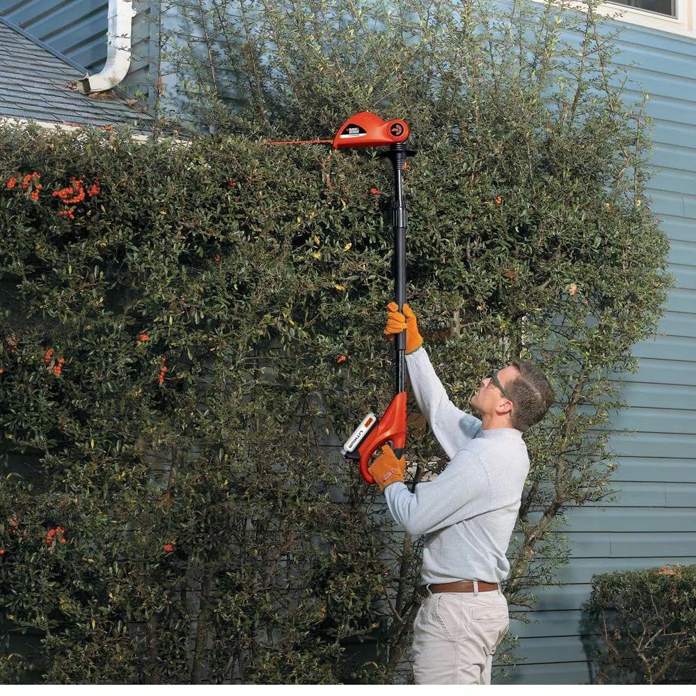 BLACK+DECKER 20V MAX 18 in. Cordless Pole Hedge Trimmer, Tool Only