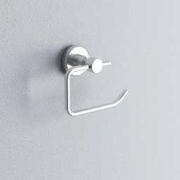 No Drilling Required Loxx Single Post Toilet Paper Holder, Modern Chrome Zinc Design, No-Drill Mounting thumbnail 2
