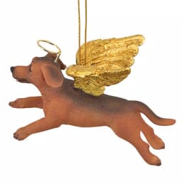 Design Toscano Dachshund Angel Dog Christmas Ornament, Hand-Painted Resin thumbnail 3