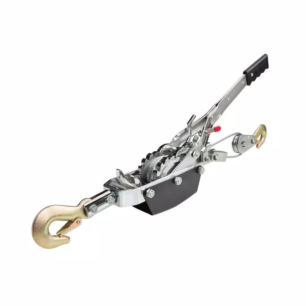 TEKTON 2 Ton Dual Gear Power Puller with 3/16 in. Aircraft-Grade Steel Cable