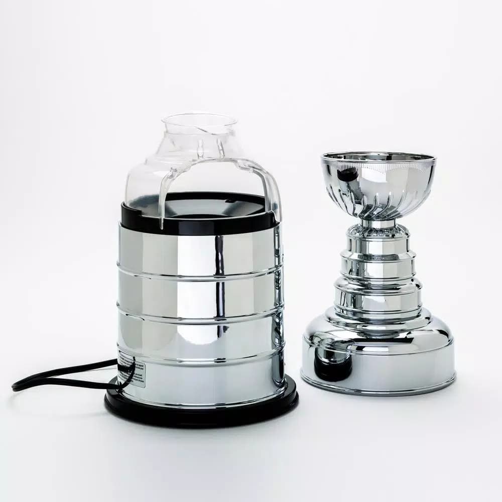 Pangea Brands NHL Stanley Cup 3 oz. Electroplated Silver Countertop Hot Air Popcorn Popper