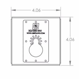 Q Bit QBit SQ1000-4X4 Oscillating Multi-Tool Saw Blade for 4 in. x 4 in. Old Work Outlet Boxes thumbnail 5