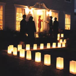 LumaBase Reusable Weighted Candle and LED Tealight Holder for Luminarias (Set of 24) thumbnail 3