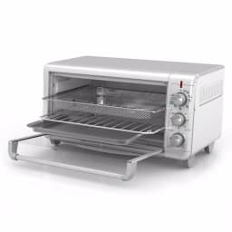 BLACK+DECKER 1500W Extra Wide Crisp 'N Bake Air Fry Toaster Oven, 8-Slice, Stainless Steel thumbnail 4