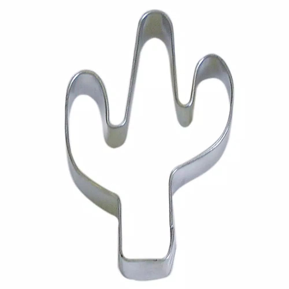 CybrTrayd-R&M 12-Piece Mini Cactus Tinplated Steel Cookie Cutter Set & Recipe