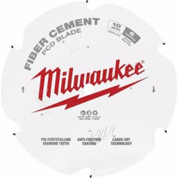 Milwaukee 10 in. 6-Tooth PCD Tipped Fiber Cement Circular Saw Blade thumbnail 1