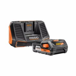 RIDGID 18V Lithium-Ion 2.0 Ah Battery and Charger Kit thumbnail 1