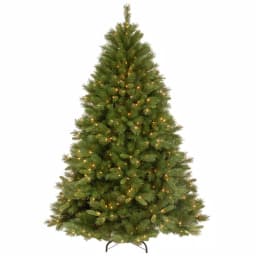 National Tree Company 7.5 ft. Winchester Pine Prelit Artificial Christmas Tree with 500 Clear Warm Lights thumbnail 1