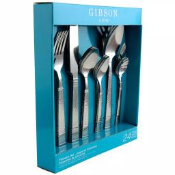 Gibson Prato 24-Piece Stainless Steel Flatware Set, Service for 4 thumbnail 1