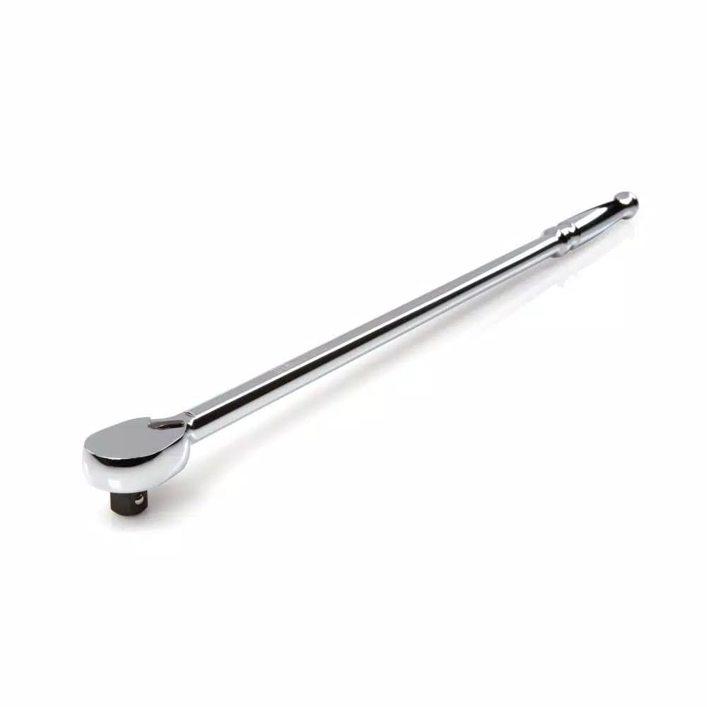 Tekton 3/8 in. Drive x 18 in. Ratchet, 90-Tooth Ultra-Compact Head, Long Handle