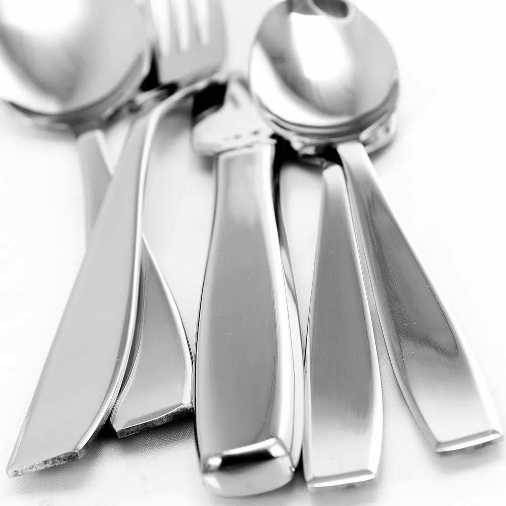 Gibson Castleford 20-Piece Mirror Polish Stainless Steel Flatware Set, Service for 4