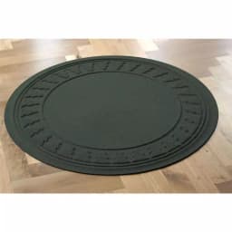Bungalow Flooring WaterHog Aqua Shield Evergreen 35 in. Round Pine Trees Christmas Tree Mat thumbnail 2