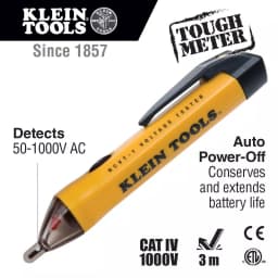 Klein Tools 3-Piece Electrical Hand Tool Set with Pliers, Wire Stripper, and Non-Contact Voltage Tester thumbnail 3