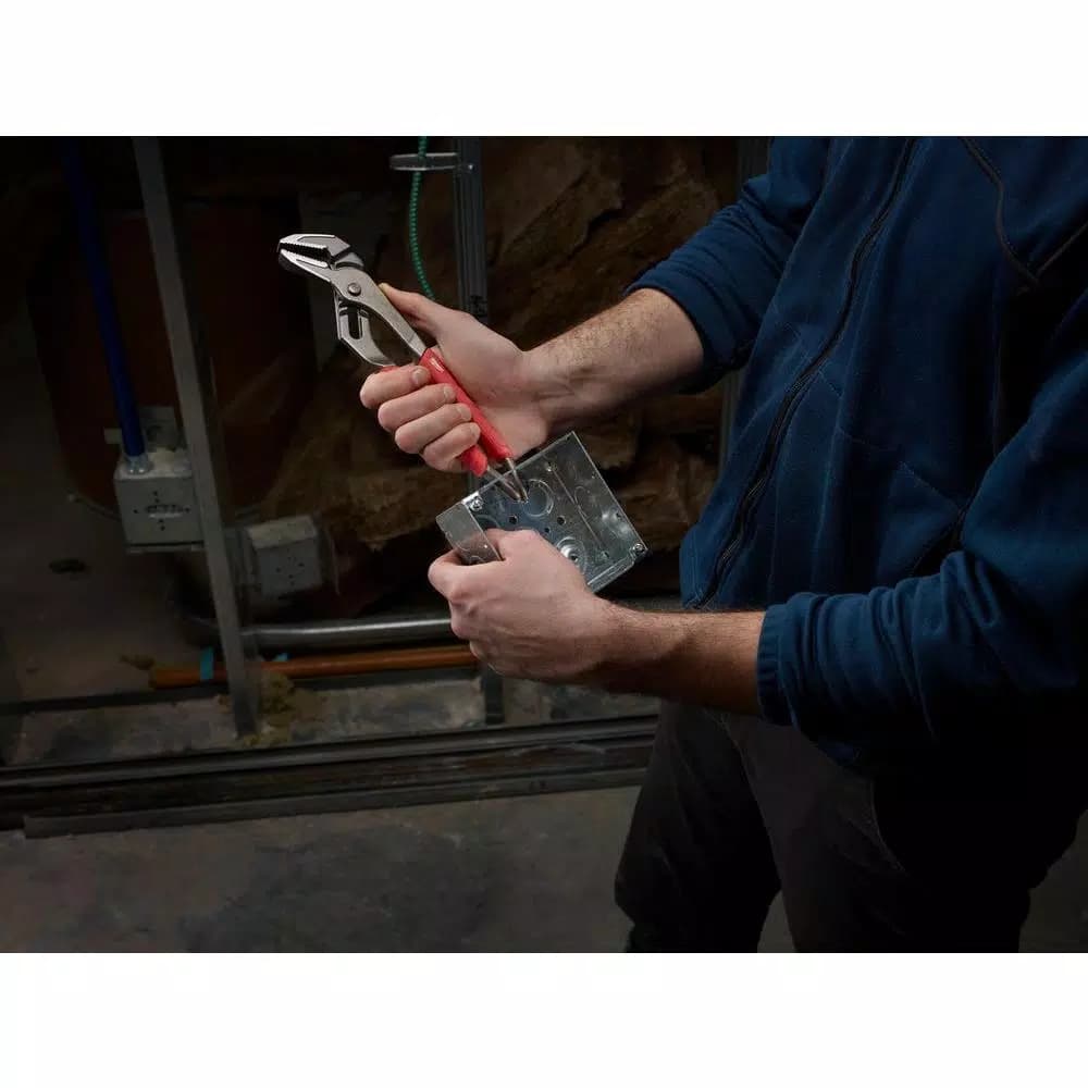 Milwaukee 10 in. Straight-Jaw Ream and Punch Pliers