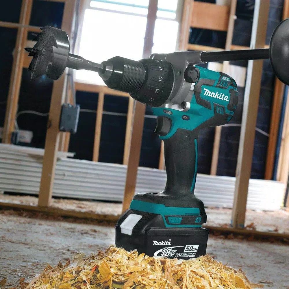 Makita 18V LXT Brushless 1/2 in. Cordless Hammer Drill Kit with (2) 5.0 Ah Batteries, Charger, and Hard Case