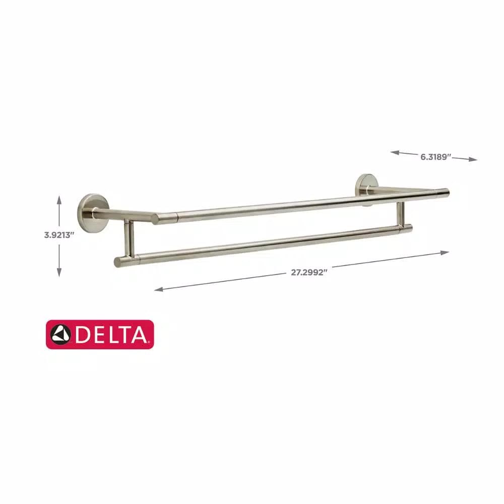 Delta Trinsic 24 in. Double Towel Bar in Brilliance Stainless