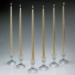Light In The Dark Shop A Candle 18 in. Ivory Taper Candles, Set of 12 - Dripless & Clean Burning thumbnail 1