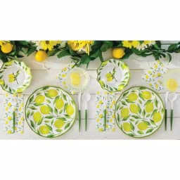 Sugar Plum Party SugarPlum Collection Lemon Pattern Paper Salad Plates, 16-Piece Set thumbnail 3