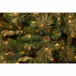 National Tree Company 7 ft. Carolina Pine Artificial Christmas Tree with 700 Clear Lights and Flocked Pine Cones thumbnail 3