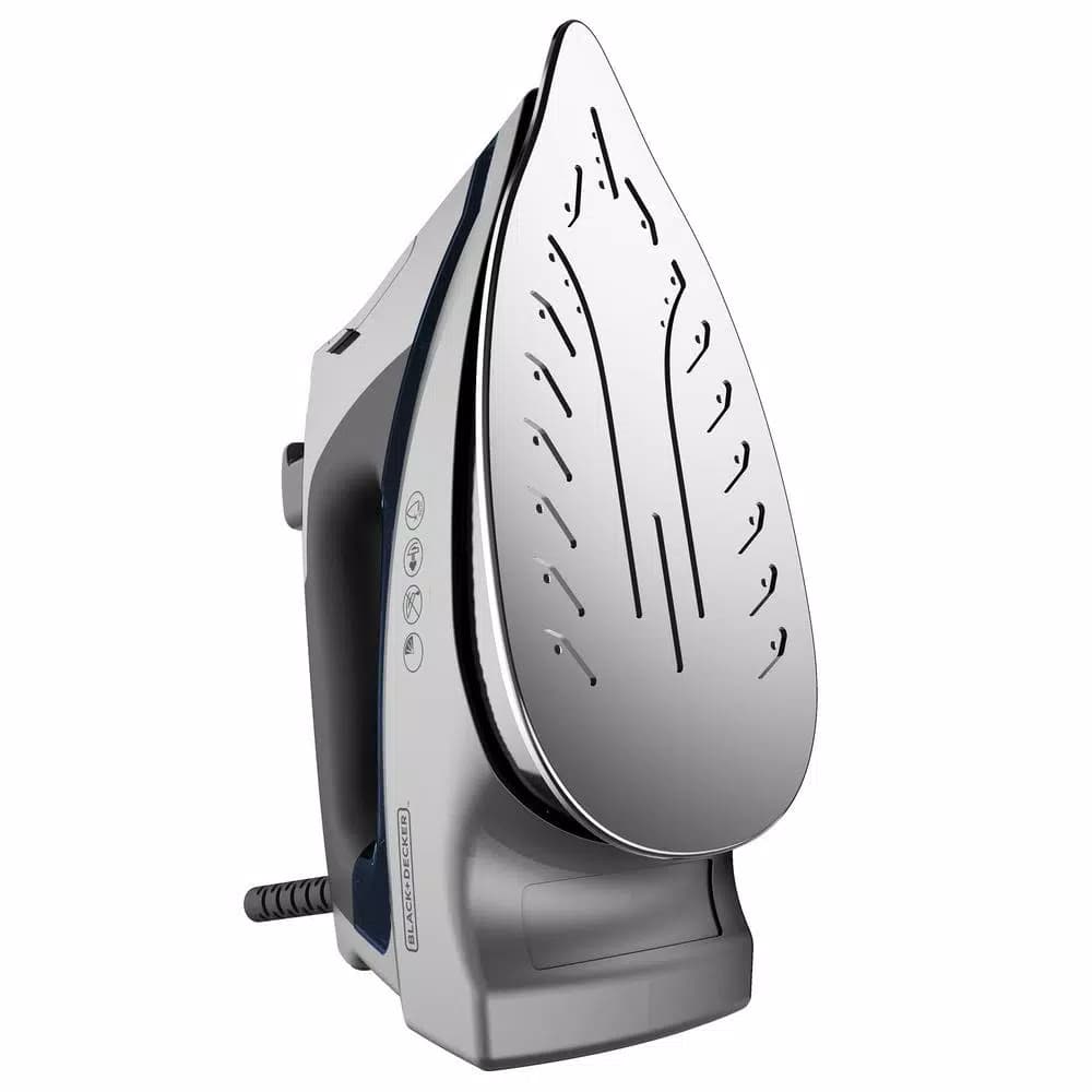BLACK+DECKER Allure Pro Steam Iron with Stainless Steel Soleplate, 1600W, Blue