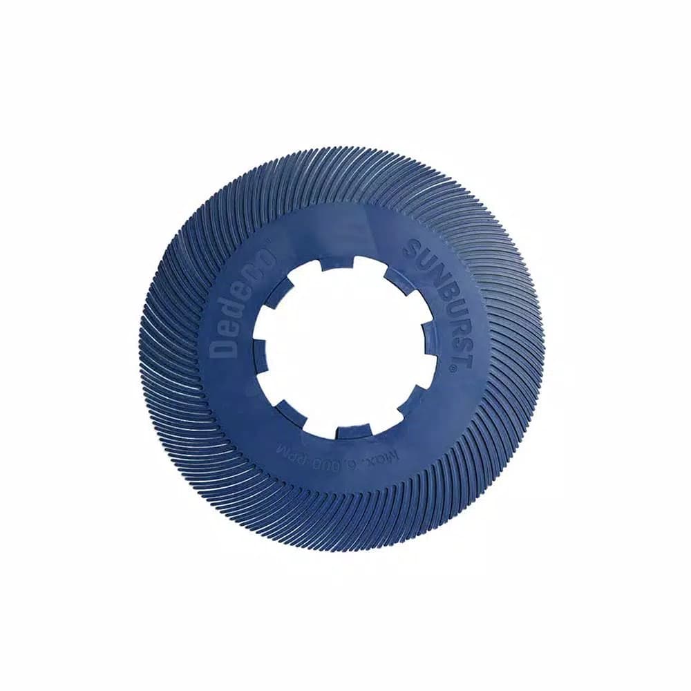Dedeco Sunburst 7-5/8 in. 400-Grit TC Radial Discs, 1 in. Arbor, Fine Thermoplastic Cleaning and Polishing Tool (70-Pack)
