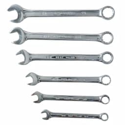 Best Value 6-Piece SAE Combination Wrench Set with Metal Storage Rack thumbnail 2