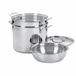 Cuisinart Chef's Classic 12 qt. Stainless Steel Pasta Pot with Lid and Steamer Insert thumbnail 1