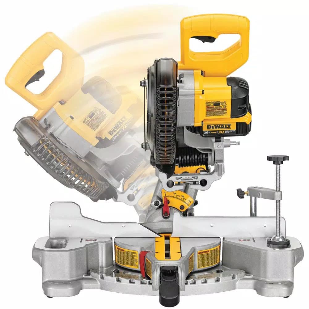 DEWALT 20V MAX Cordless 7-1/4 in. Sliding Compound Miter Saw Combo Kit with 4.0 Ah Battery & Bonus Cordless Jigsaw