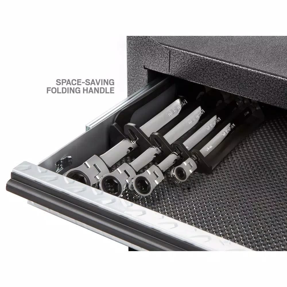 TEKTON 4-Piece Extra Long Flex-Head Ratcheting Box End Wrench Set, SAE