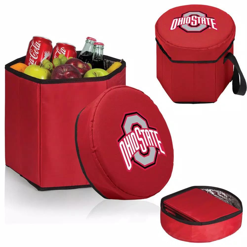 Picnic Time Ohio State Buckeyes 12 Qt. Bongo Collapsible Soft-Side Cooler - Red