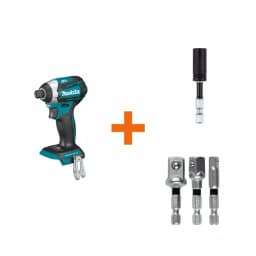 Makita 18V LXT Brushless 3-Speed Impact Driver Kit with Impact XPS Bit Holder and Socket Adapter Set thumbnail 1