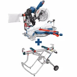 Bosch CM10GD 10 in. Dual-Bevel Sliding Glide Miter Saw with Gravity Rise Stand and Wheels thumbnail 1