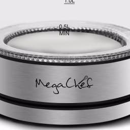 MegaChef 1.8L Cordless Glass and Stainless Steel Electric Tea Kettle with LED Base thumbnail 4