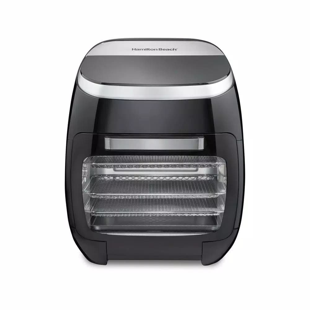 Hamilton Beach 11 Qt. Digital Air Fryer Oven with Rotisserie and Rotating Basket, Black