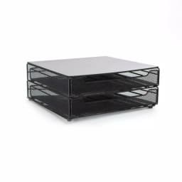 Mind Reader Jumbo 72-Capacity Metal Mesh Double Coffee Pod Storage Drawer, Black thumbnail 4
