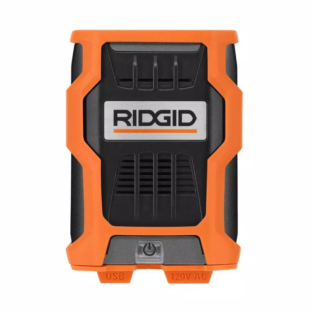 RIDGID 100-Watt Power Inverter with 12V Outlet and Dual USB Ports