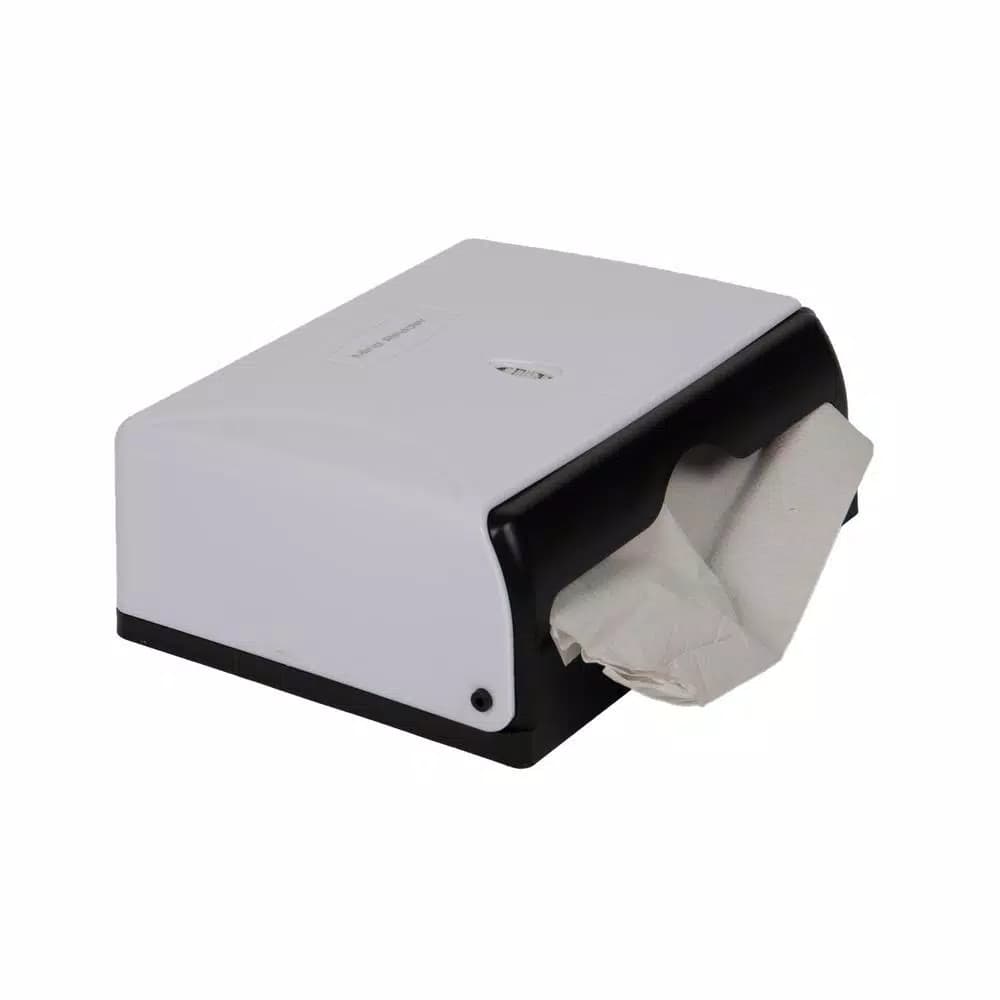 Mind Reader White Wall Mounted Multi-Fold Paper Towel Dispenser for C-Fold and M-Fold Towels