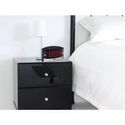 SXE Black Digital LED Clock Radio with Dual Alarms and Battery Backup thumbnail 1