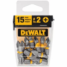 DEWALT Max Impact #2 Phillips Screwdriver Bits, 1 in., 15-Piece Set with Storage Case thumbnail 1