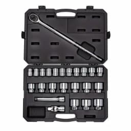 TEKTON 25-Piece 3/4 in. Drive 12-Point Socket and Ratchet Set, SAE thumbnail 1