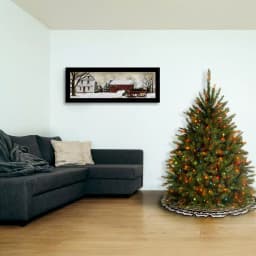 National Tree Company 4.5 ft. Dunhill Fir Artificial Christmas Tree with 450 Multicolor Lights thumbnail 2