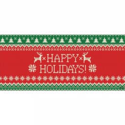My Door Decor 7 ft. x 16 ft. Ugly Christmas Sweater Garage Door Banner Mural thumbnail 1