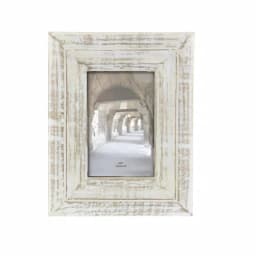 LITTON LANE 7 x 9 in. White Patina Rustic Mango Wood Picture Frame for 4x6 Photos thumbnail 2