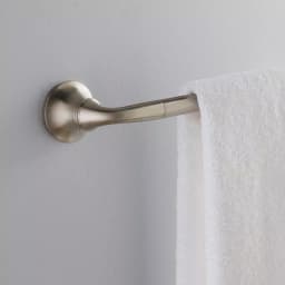 KOHLER Forte Sculpted 24 in. Single Towel Bar, Vibrant Brushed Nickel thumbnail 2