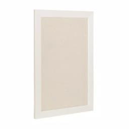DesignOvation Beatrice Framed Linen Fabric Pinboard Memo Board, 18 x 27 in, White thumbnail 2