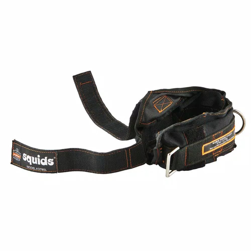 Ergodyne Squids 3191 Power Tool Tethering Kit with Single Carabiner Lanyard and Tool Trap