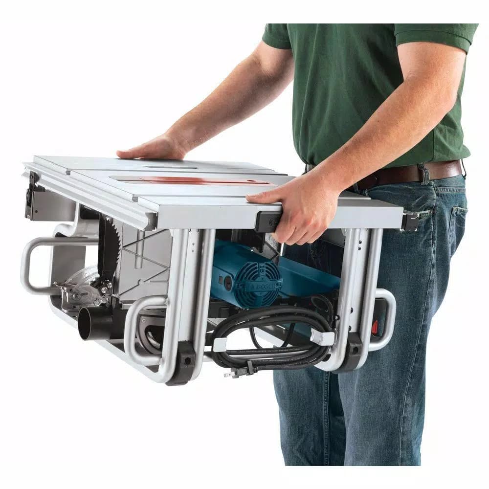 Bosch 10 in. Corded Portable Table Saw, 15 Amp, 4 HP with Smart Guard System