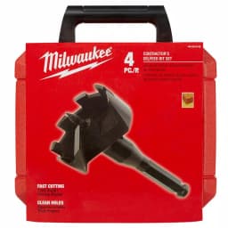 Milwaukee 49-22-0135 Contractor Selfeed Wood Boring Bit Set, 4-Piece High Speed Steel Auger Bit Kit thumbnail 3